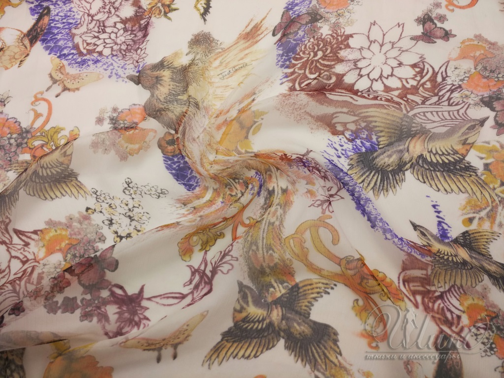 Ткань Шифон  Cavalli 44218 1